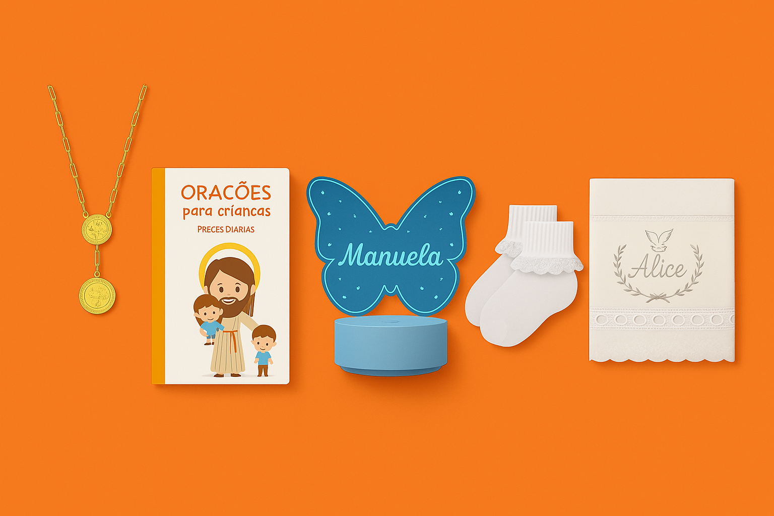Presente para batizado de crianças