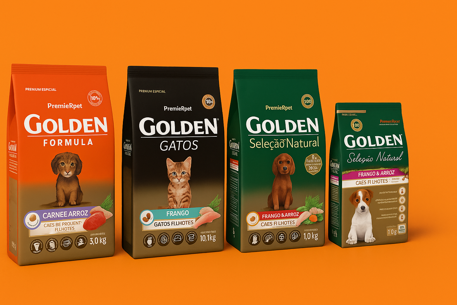 ração golden para filhotes