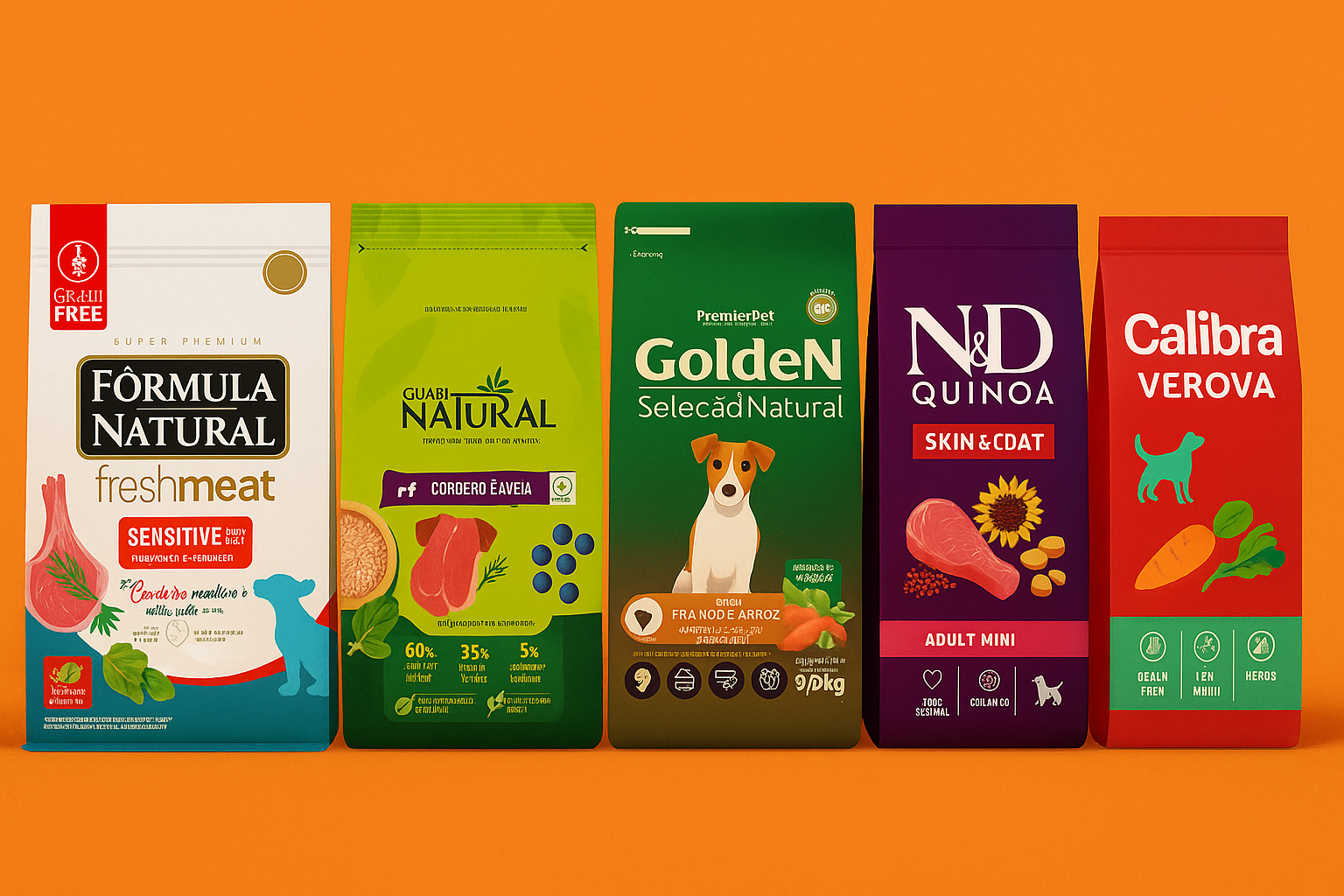 natural ração para cães