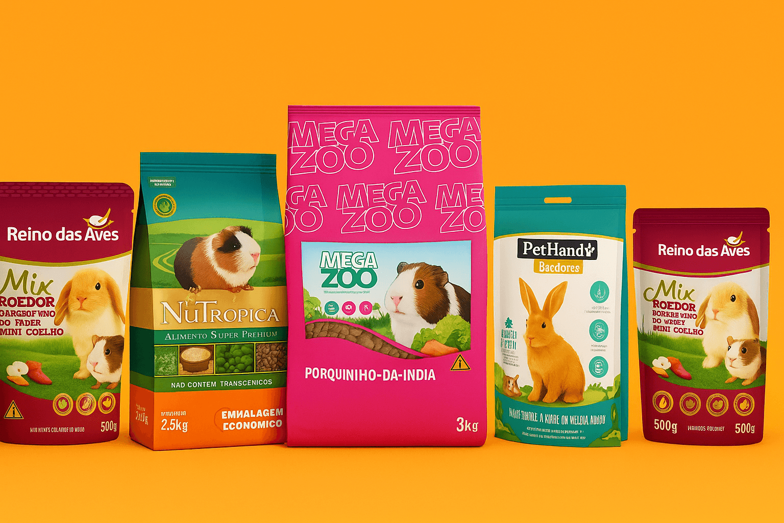 ração para porquinho da india