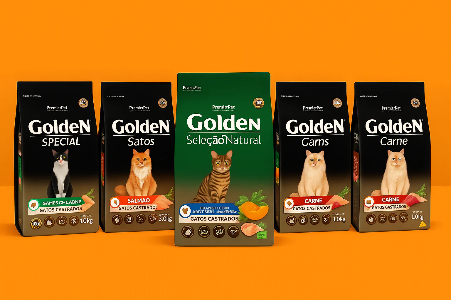 ração golden para gatos castrados