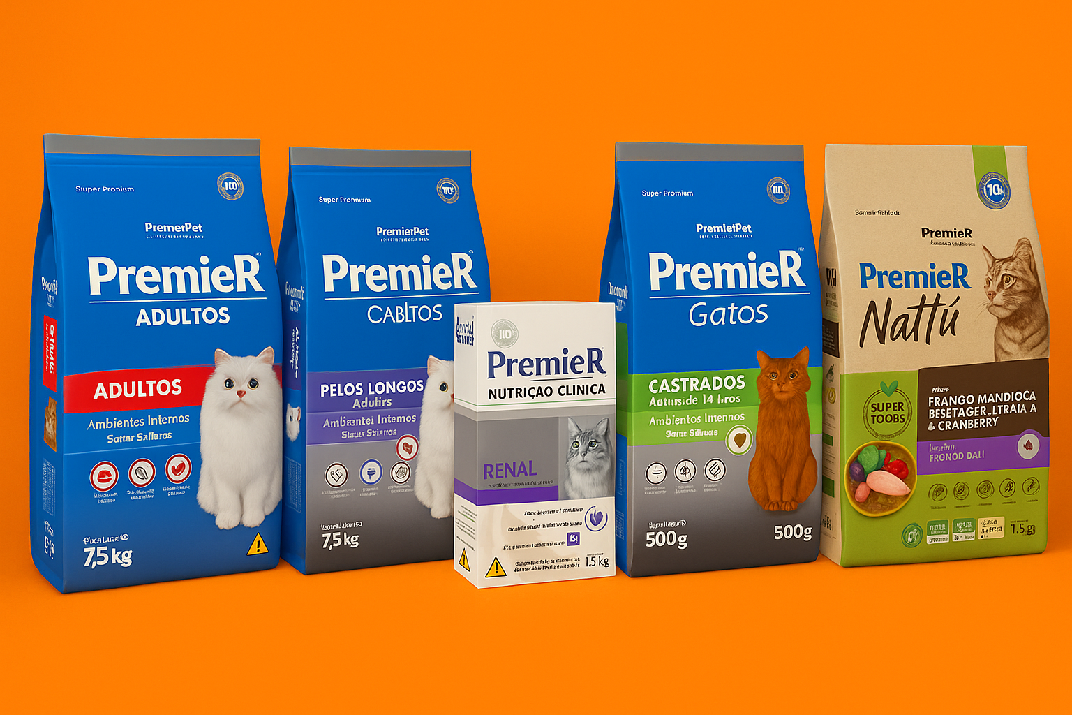 premier ração para gatos