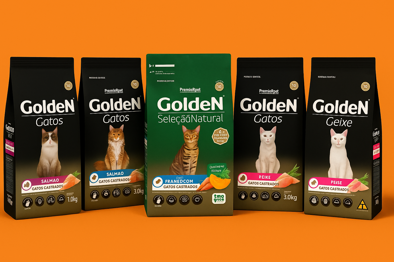 ração para gato golden