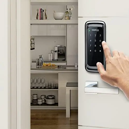 Fechadura Digital de Sobrepor Touch Screen FR 101 Preto Intelbras