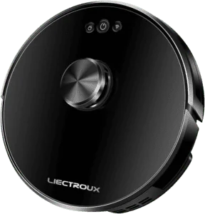Robô Aspirador de Pó Liectroux XR500 Aspira e Passa Pano Voz em Português Mapeamento Inteligente Armazena Vários Mapas Bivolt Volta a Carregar Sozinho Compatível com Alexa (Preto)