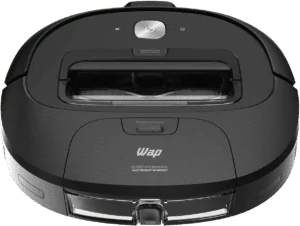 Aspirador de Pó Robô WAP ROBOT WSMART Bivolt Automático Autorrecarga Varre Aspira Passa Pano Agenda horário de Limpeza, Preto