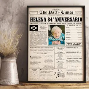 Pôster de Aniversário Personalizado