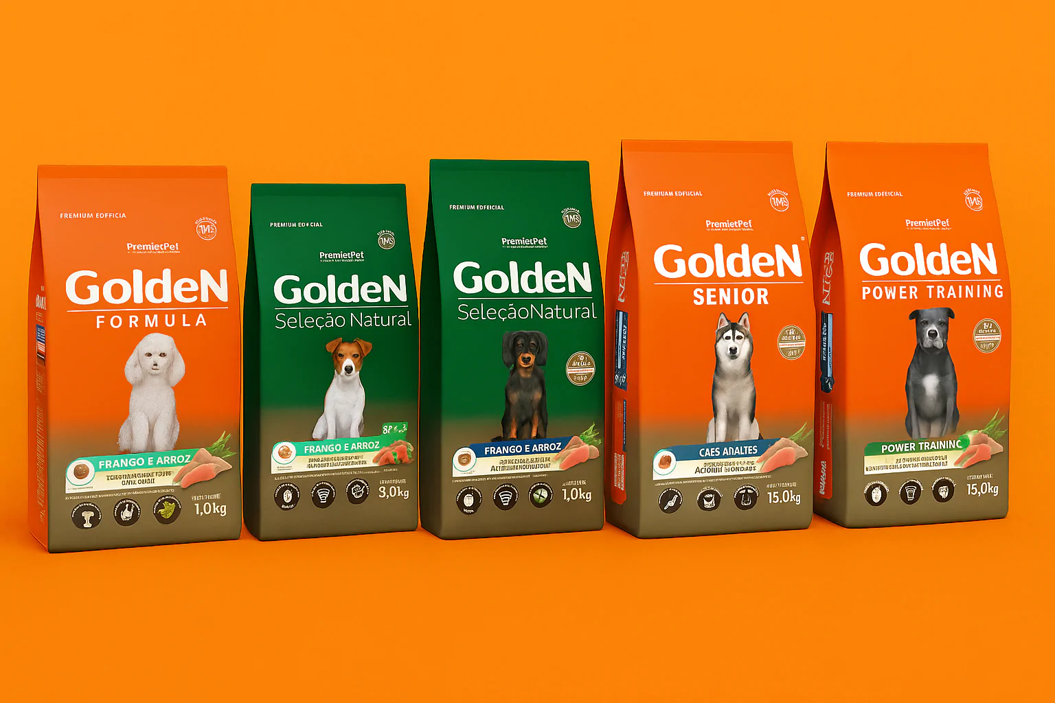 ração para cachorro golden