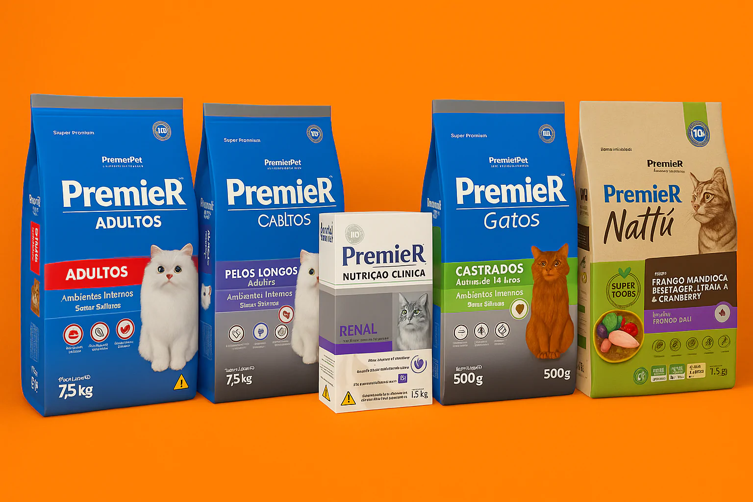 premier ração para gatos